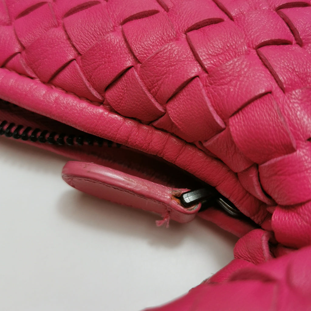 Bottega Veneta Intrecciato Hobo Fuchsia 45cm