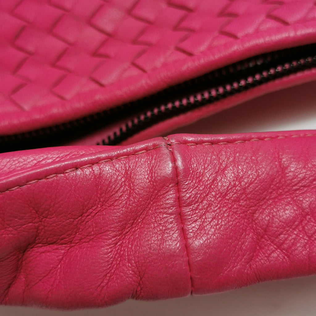 Bottega Veneta Intrecciato Hobo Fuchsia 45cm