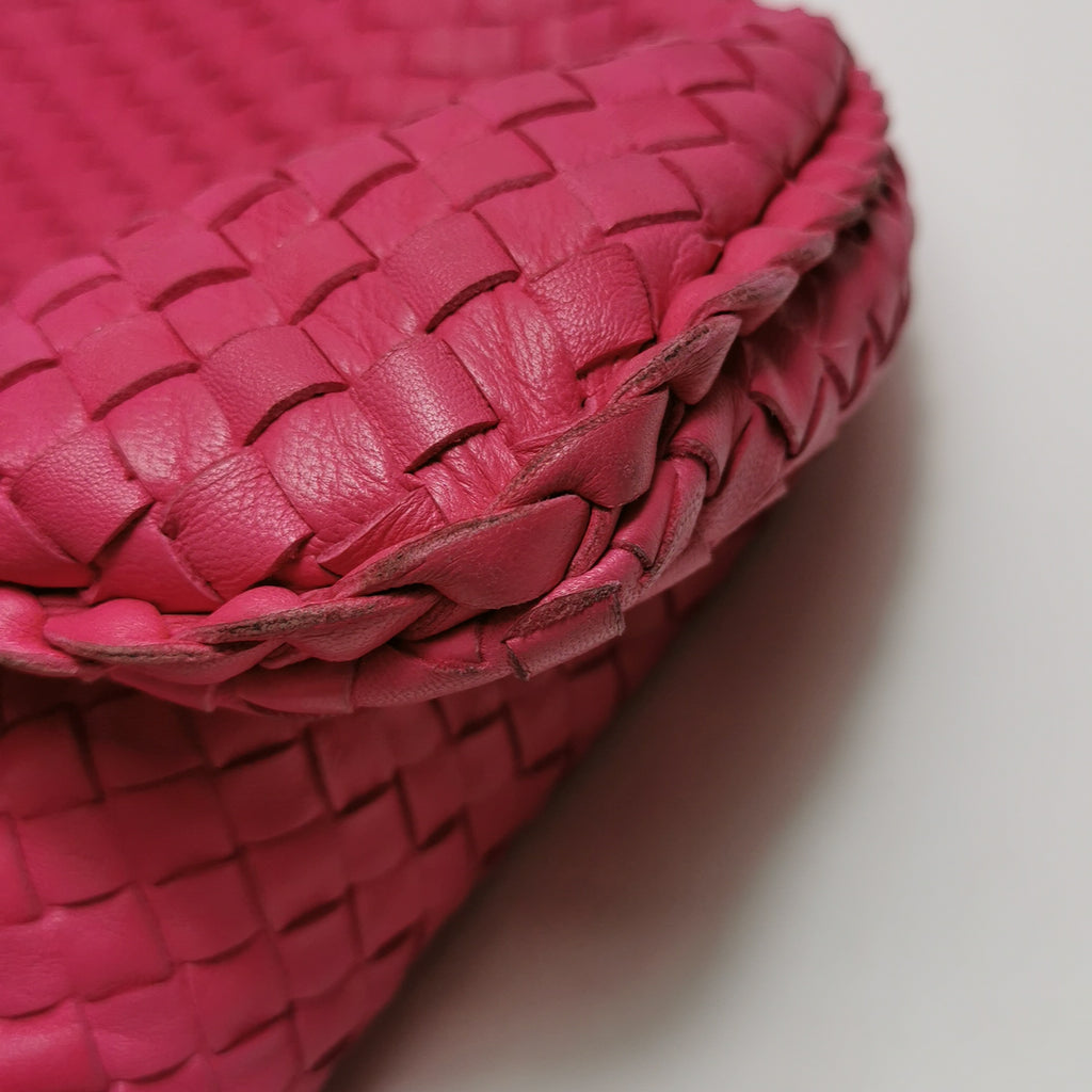 Bottega Veneta Intrecciato Hobo Fuchsia 45cm
