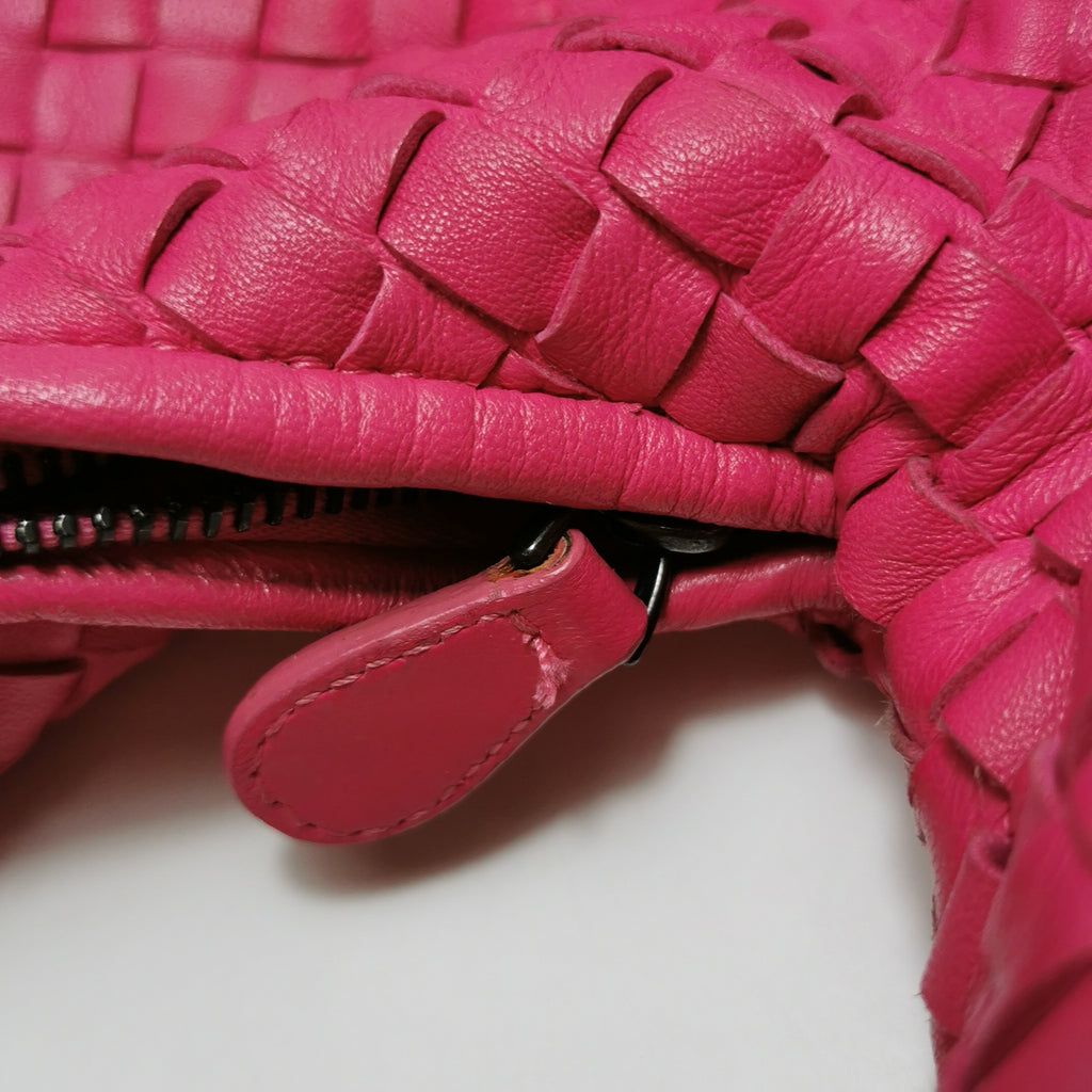 Bottega Veneta Intrecciato Hobo Fuchsia 45cm