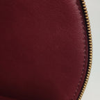 Bottega Veneta Intrecciato Round Flat Crossbody Red