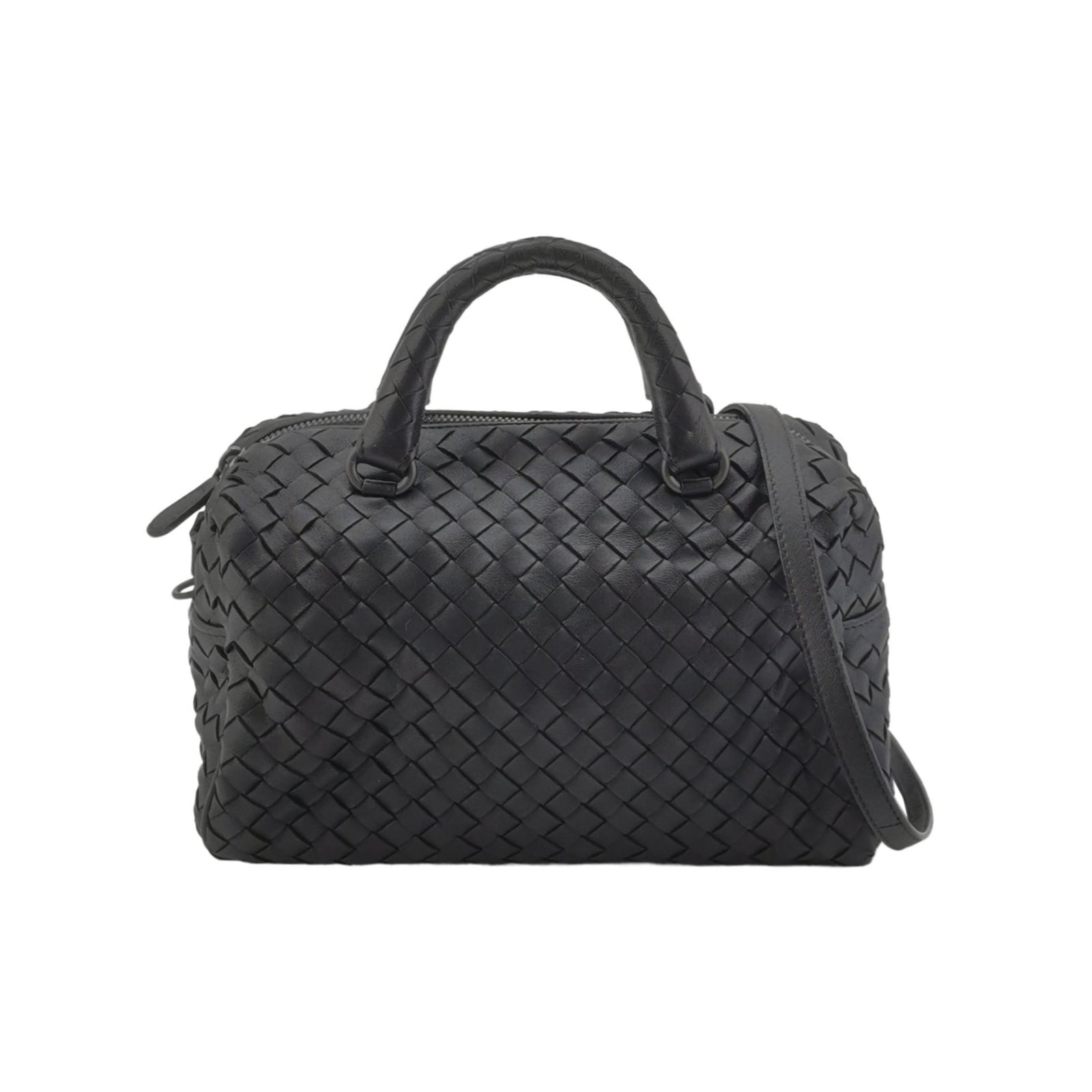 Bottega Veneta Intrecciato Boston Black