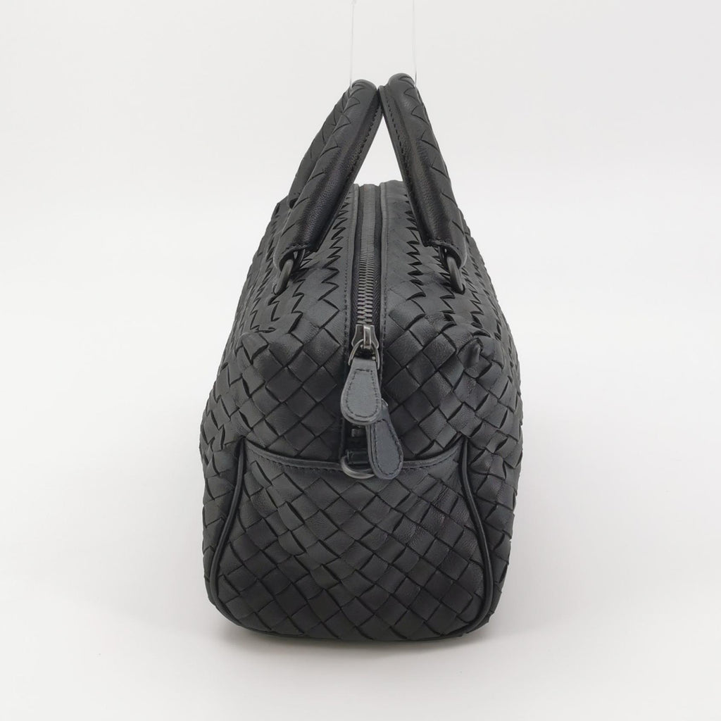 Bottega Veneta Intrecciato Boston Black