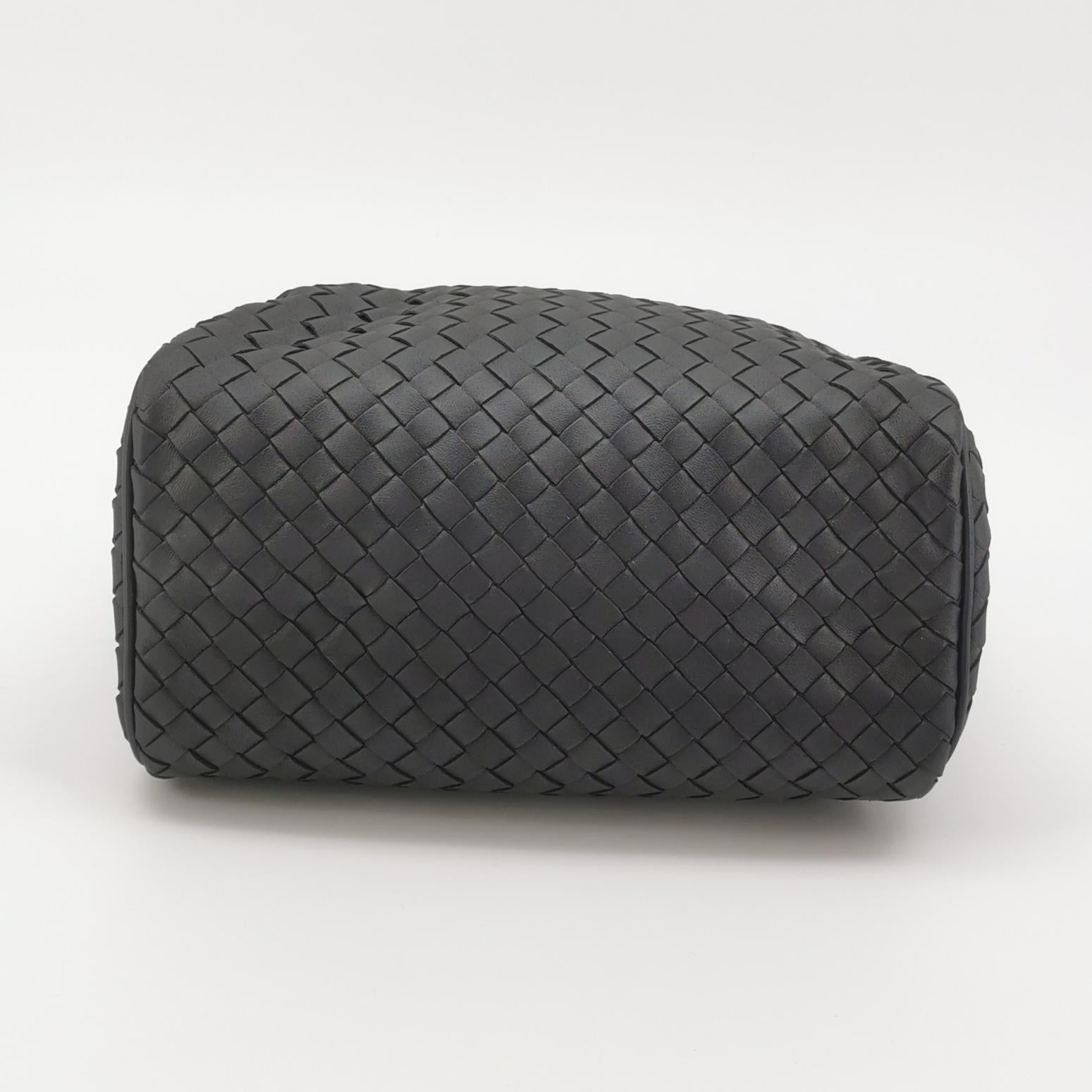 Bottega Veneta Intrecciato Boston Black