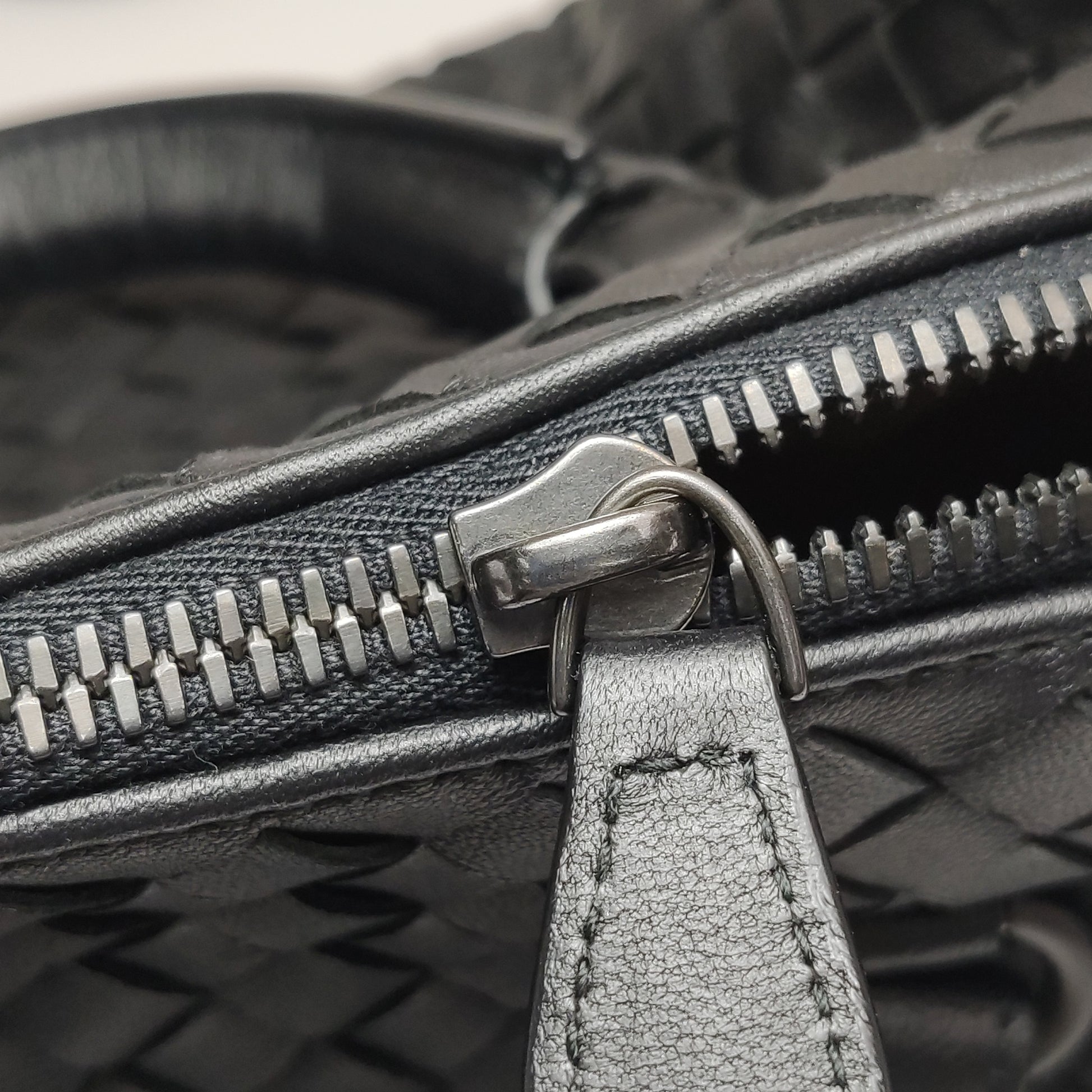 Bottega Veneta Intrecciato Boston Black