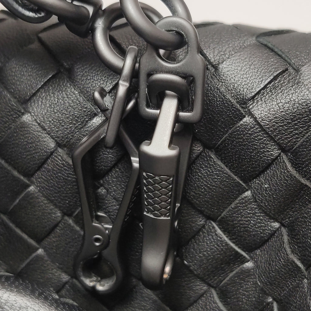 Bottega Veneta Intrecciato Boston Black