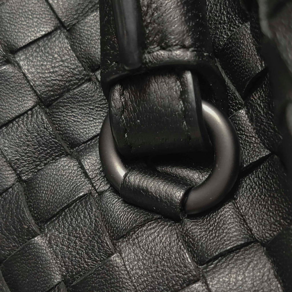 Bottega Veneta Intrecciato Boston Black