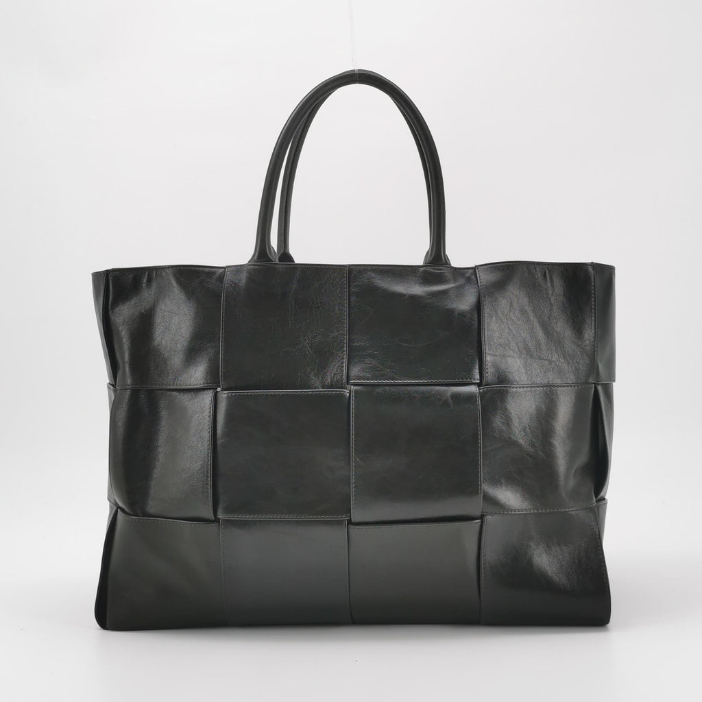 Bottega Veneta Arco Tote Maxi Intrecciato Large Dark Green