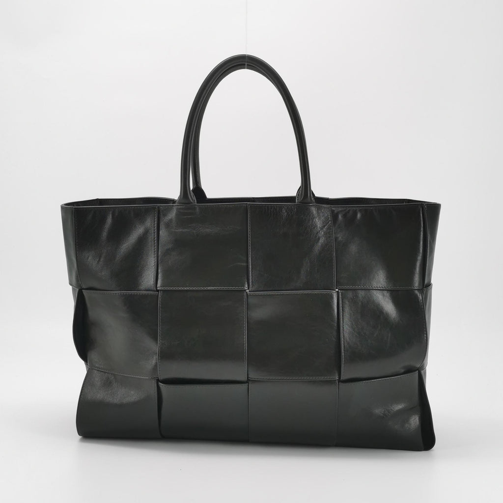 Bottega Veneta Arco Tote Maxi Intrecciato Large Dark Green