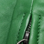 Bottega Veneta Fold Over Turnlock Clutch Tote Intrecciato Green