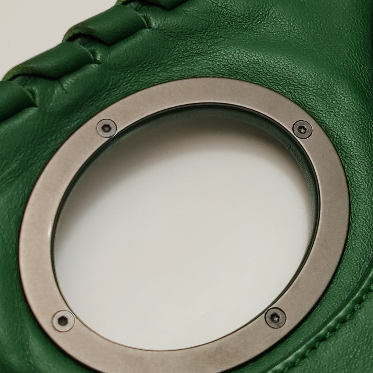 Bottega Veneta Fold Over Turnlock Clutch Tote Intrecciato Green