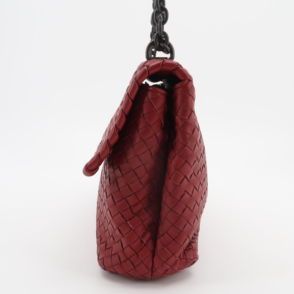 Bottega Veneta Olimpia Flap Bag Red