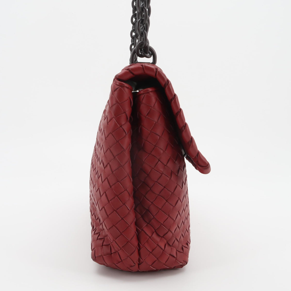 Bottega Veneta Olimpia Flap Bag Red