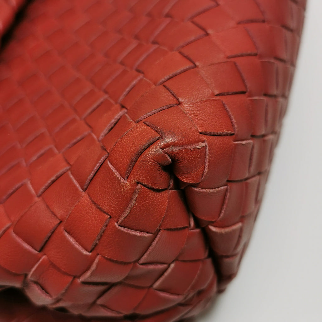 Bottega Veneta Olimpia Flap Bag Red