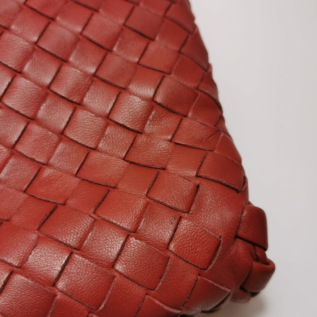 Bottega Veneta Olimpia Flap Bag Red