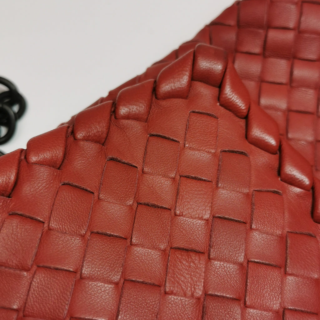 Bottega Veneta Olimpia Flap Bag Red