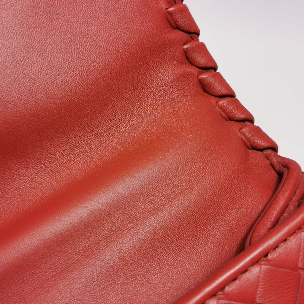 Bottega Veneta Olimpia Flap Bag Red