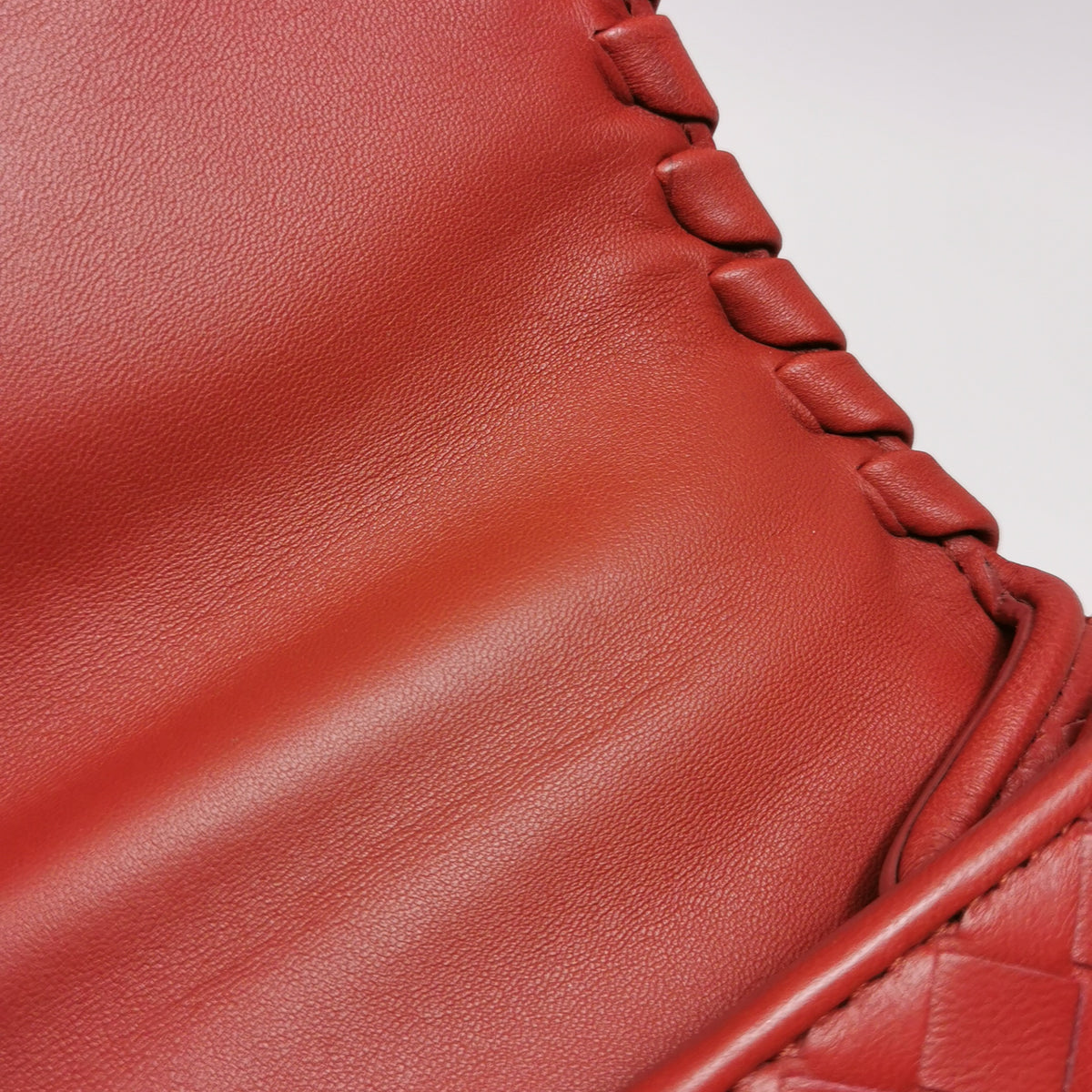 Bottega Veneta Olimpia Flap Bag Red