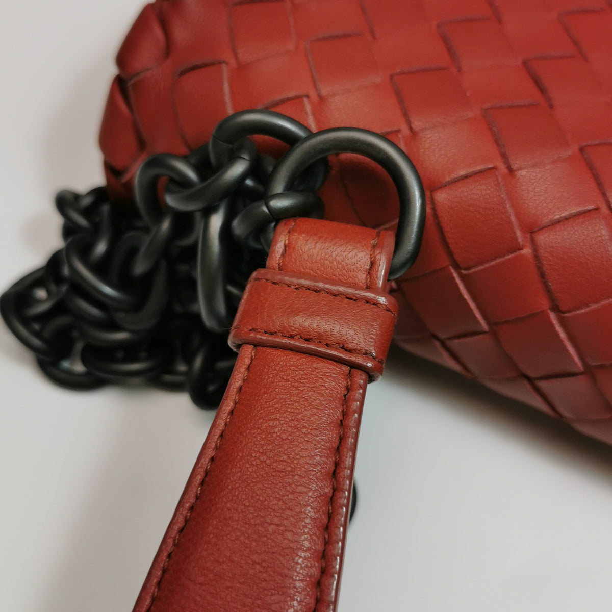 Bottega Veneta Olimpia Flap Bag Red