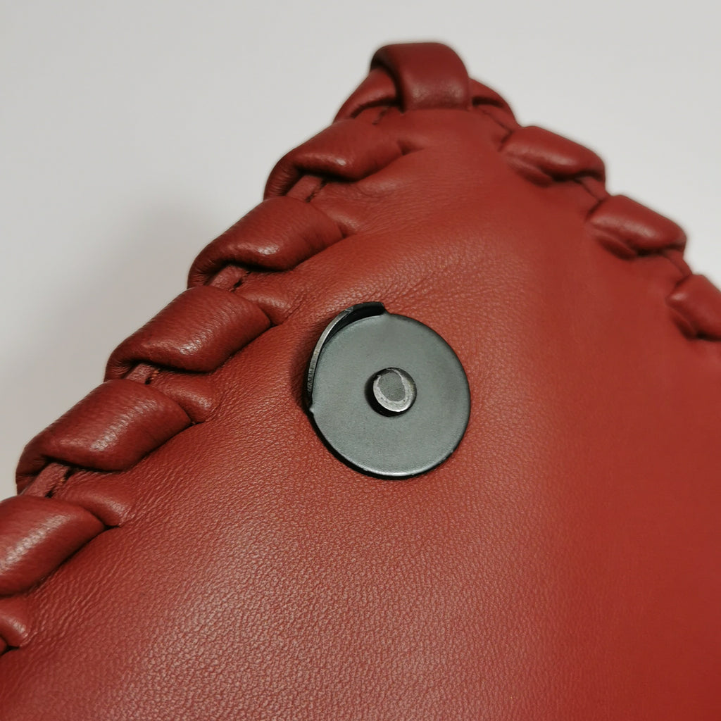 Bottega Veneta Olimpia Flap Bag Red