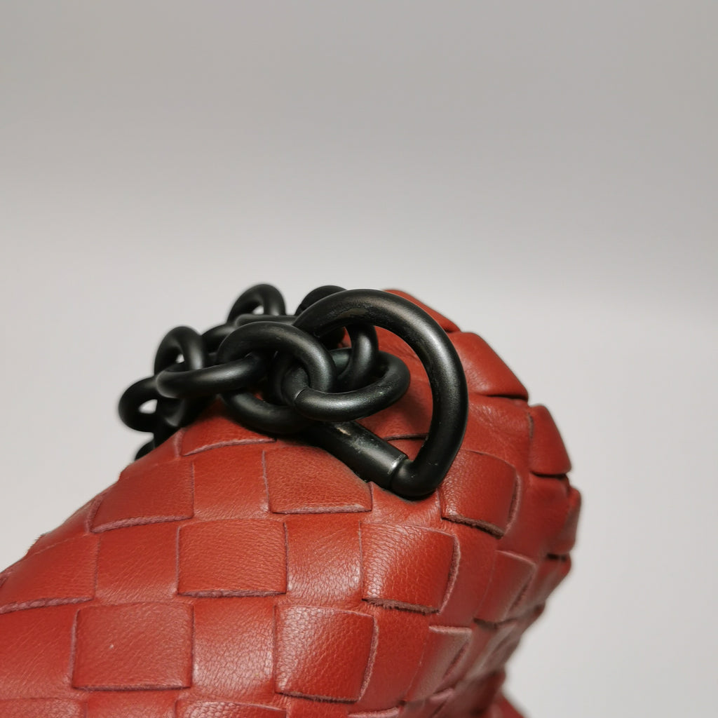 Bottega Veneta Olimpia Flap Bag Red