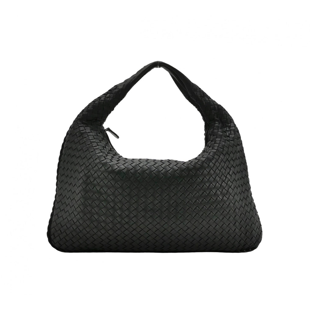 Bottega Veneta Intrecciato Hobo Medium Black