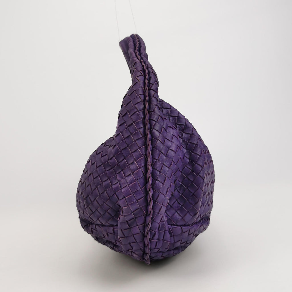 Bottega Veneta Intrecciato Belly Hobo Small Purple