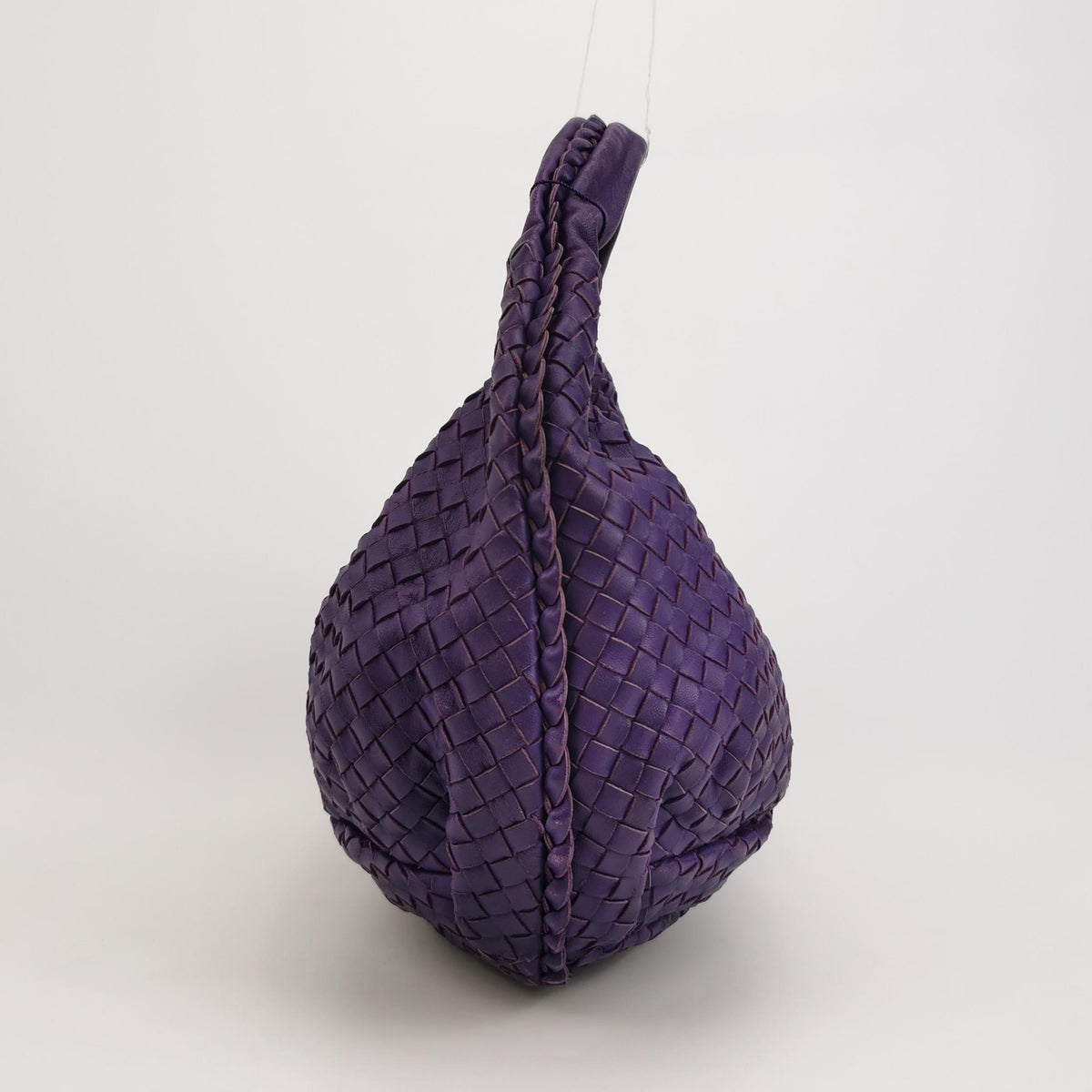Bottega Veneta Intrecciato Belly Hobo Small Purple