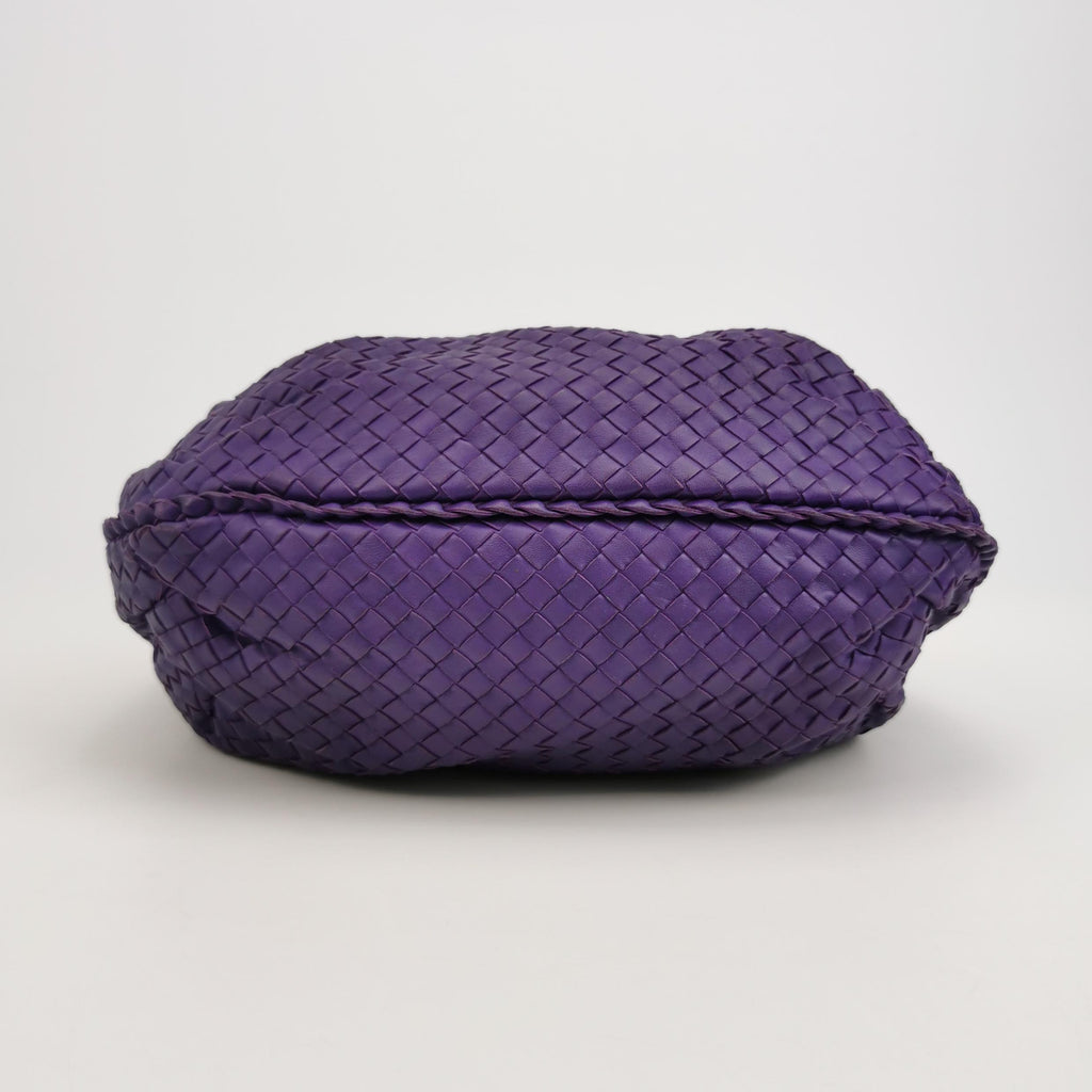 Bottega Veneta Intrecciato Belly Hobo Small Purple