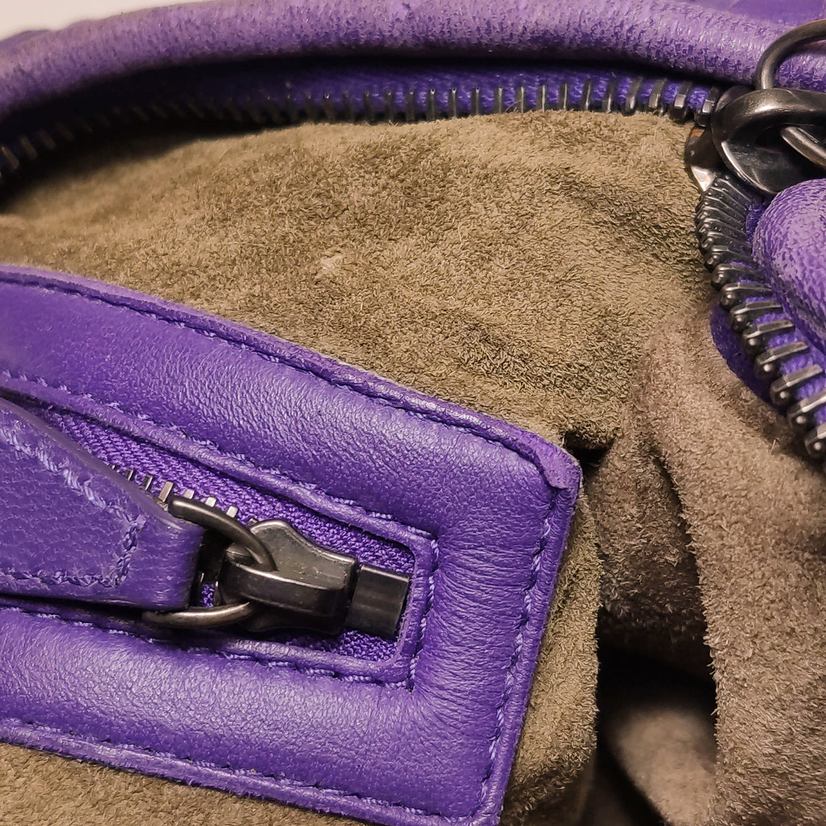 Bottega Veneta Intrecciato Belly Hobo Small Purple