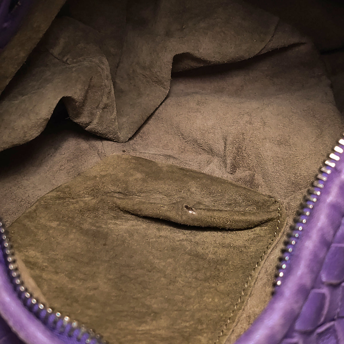 Bottega Veneta Intrecciato Belly Hobo Small Purple