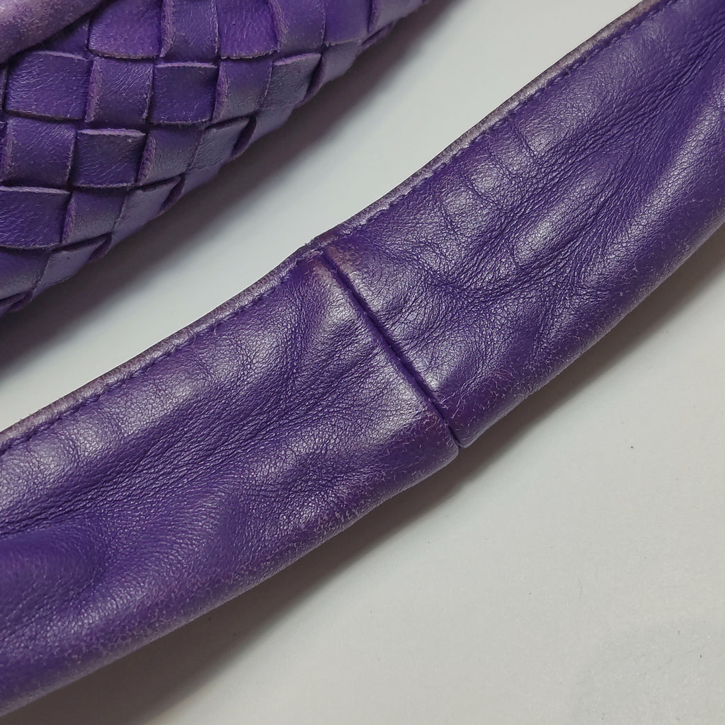 Bottega Veneta Intrecciato Belly Hobo Small Purple