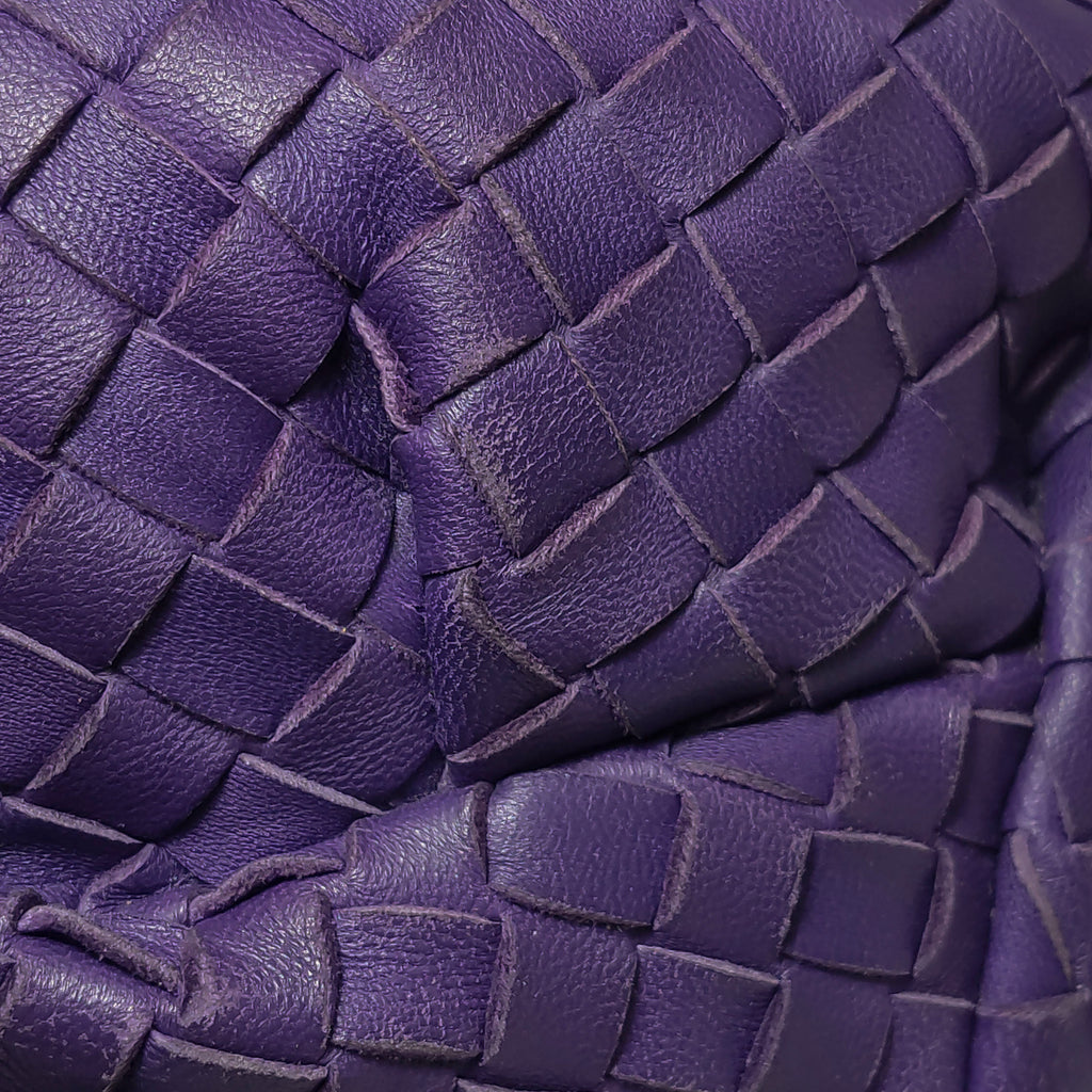 Bottega Veneta Intrecciato Belly Hobo Small Purple