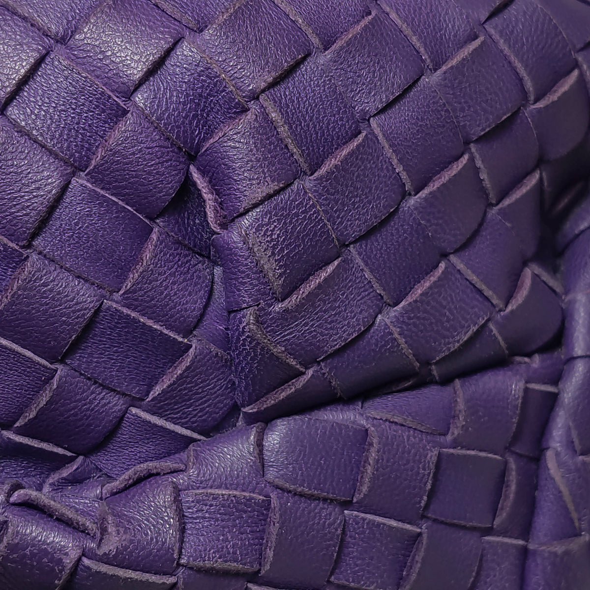 Bottega Veneta Intrecciato Belly Hobo Small Purple