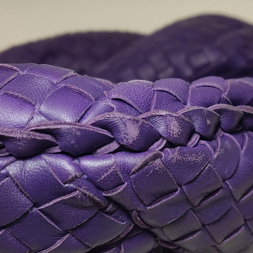 Bottega Veneta Intrecciato Belly Hobo Small Purple