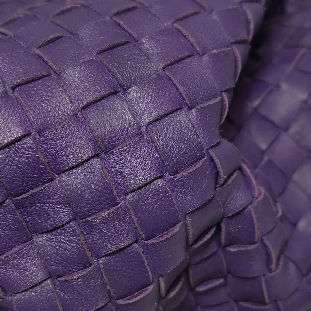 Bottega Veneta Intrecciato Belly Hobo Small Purple