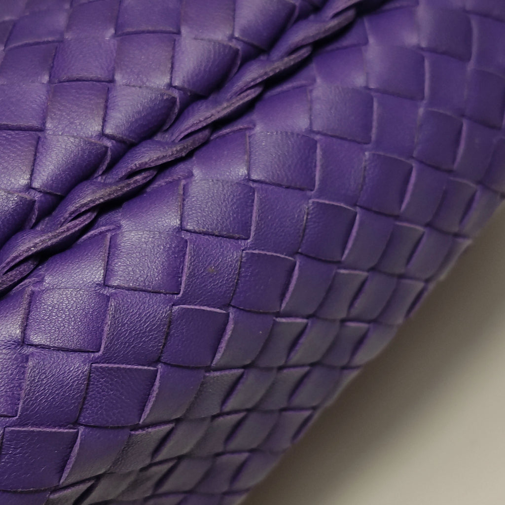 Bottega Veneta Intrecciato Belly Hobo Small Purple