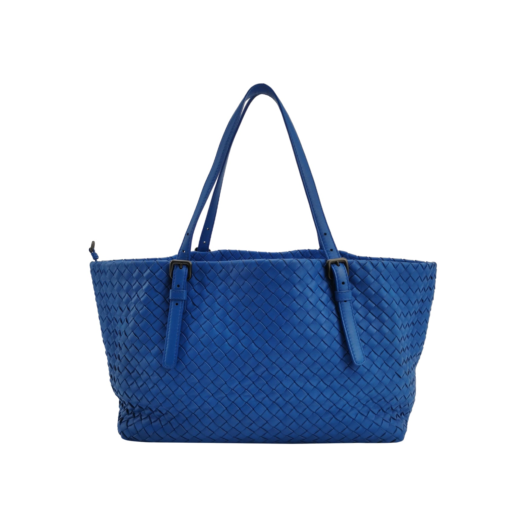 Bottega Veneta Cesta Tote Blue