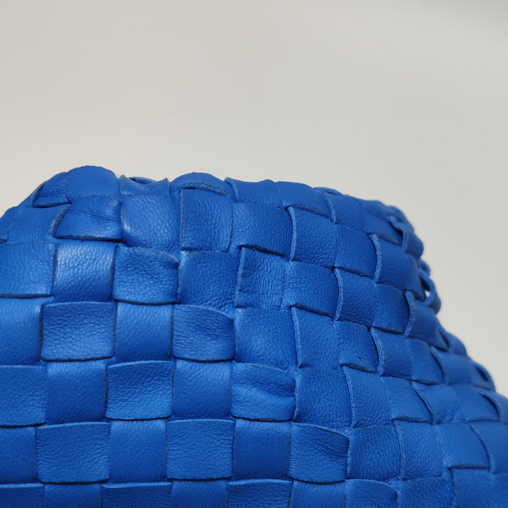 Bottega Veneta Cesta Tote Blue