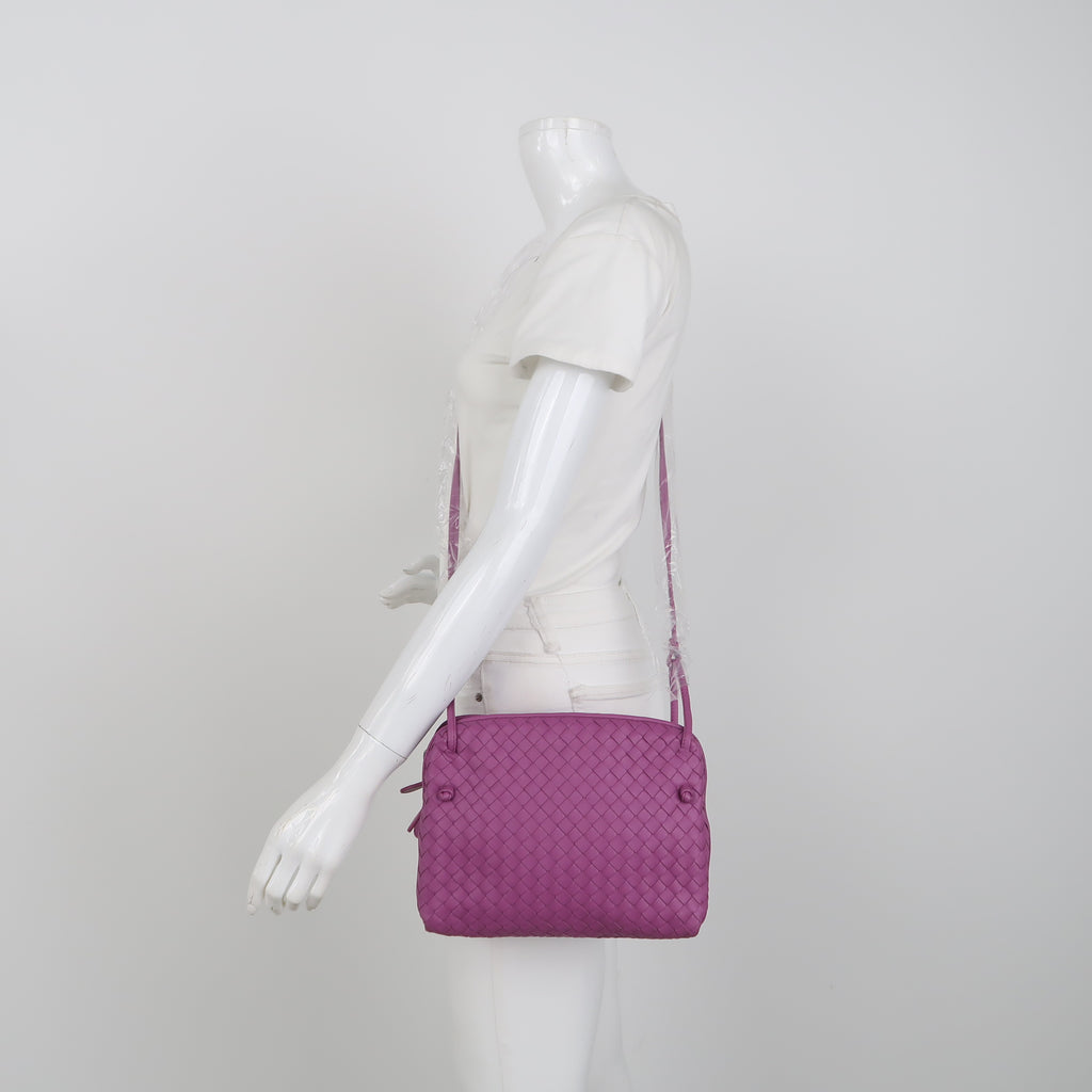Bottega Veneta Nodini Crossbody Purple Pink
