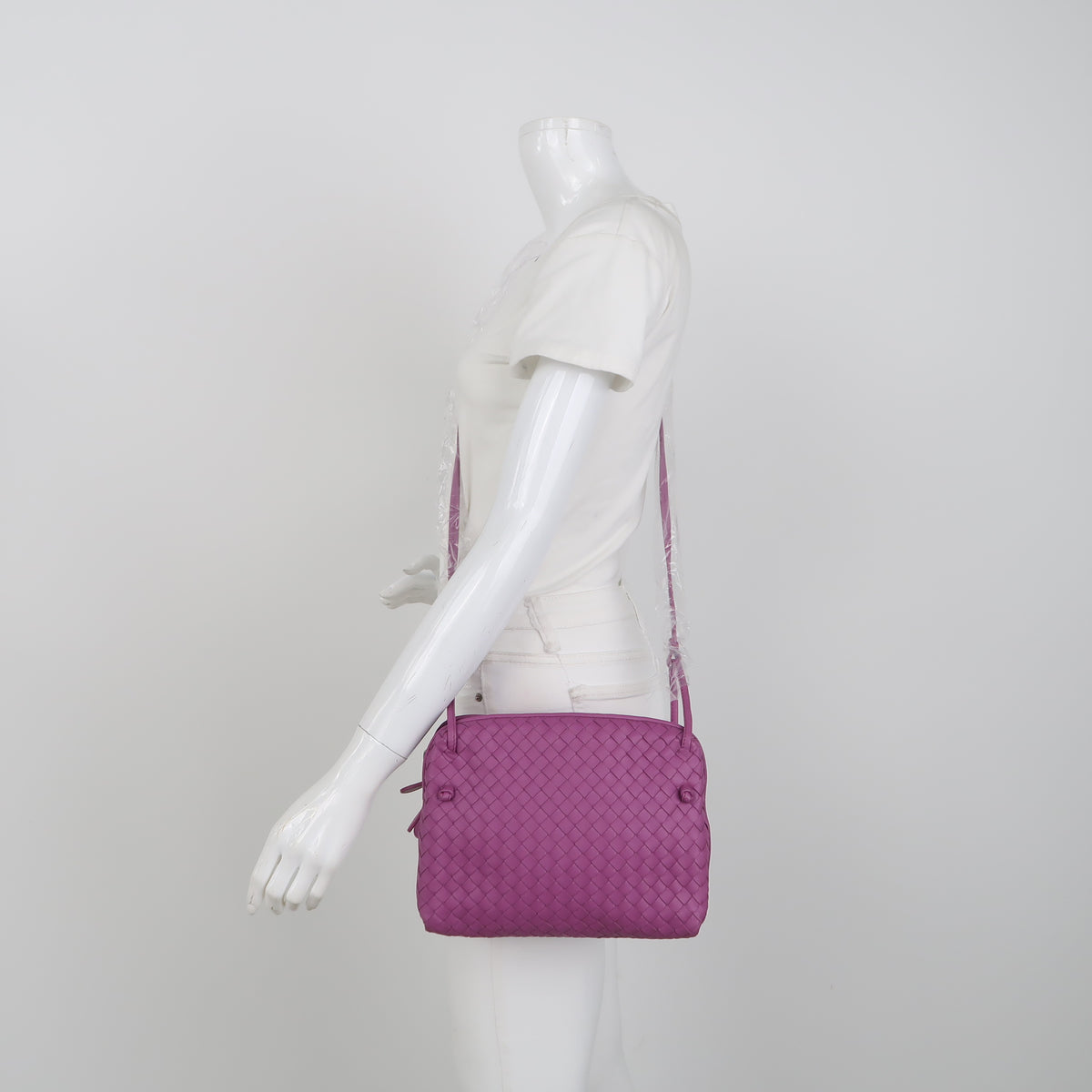 Bottega Veneta Nodini Crossbody Purple Pink