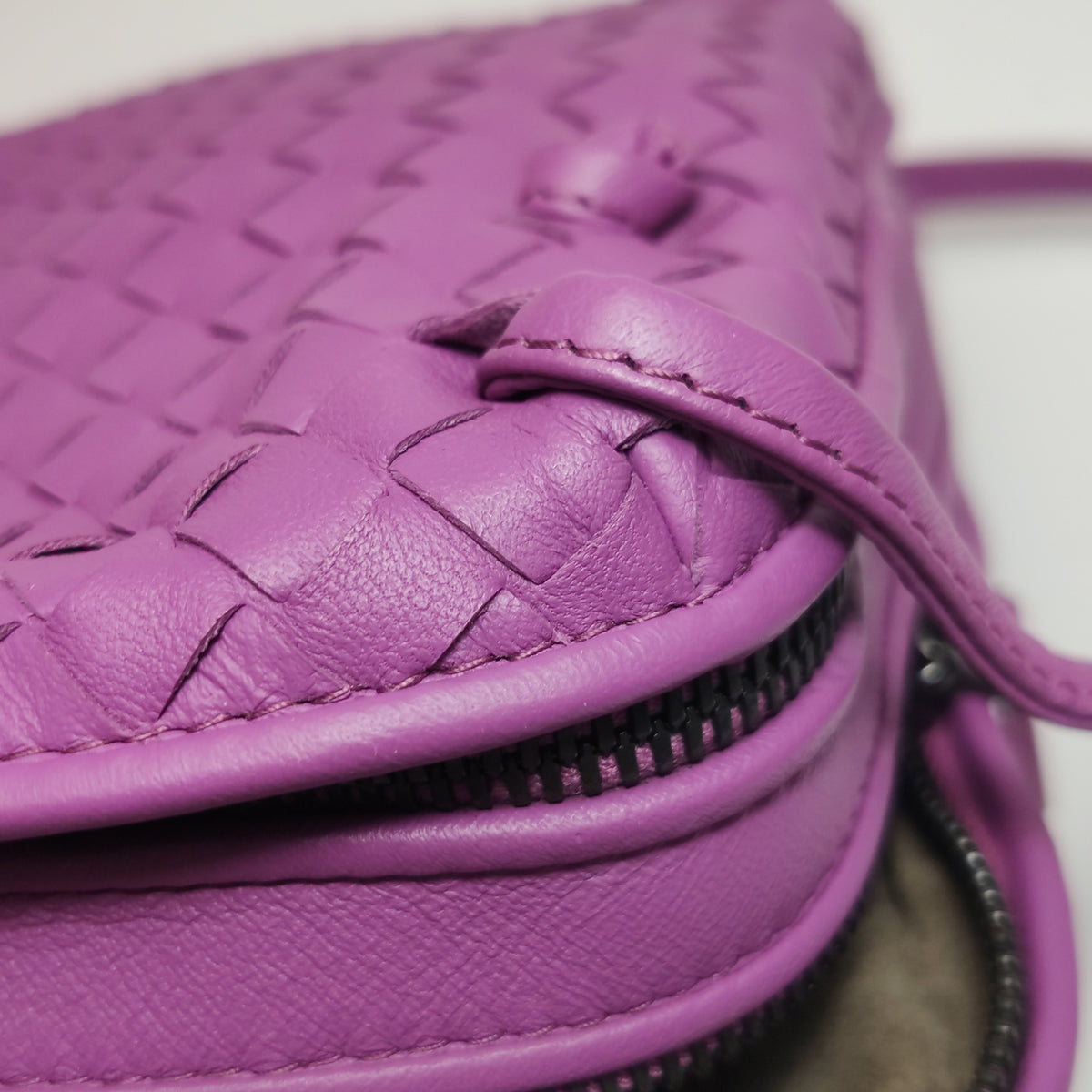 Bottega Veneta Nodini Crossbody Purple Pink