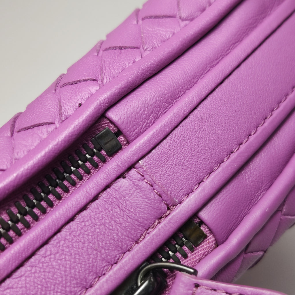 Bottega Veneta Nodini Crossbody Purple Pink