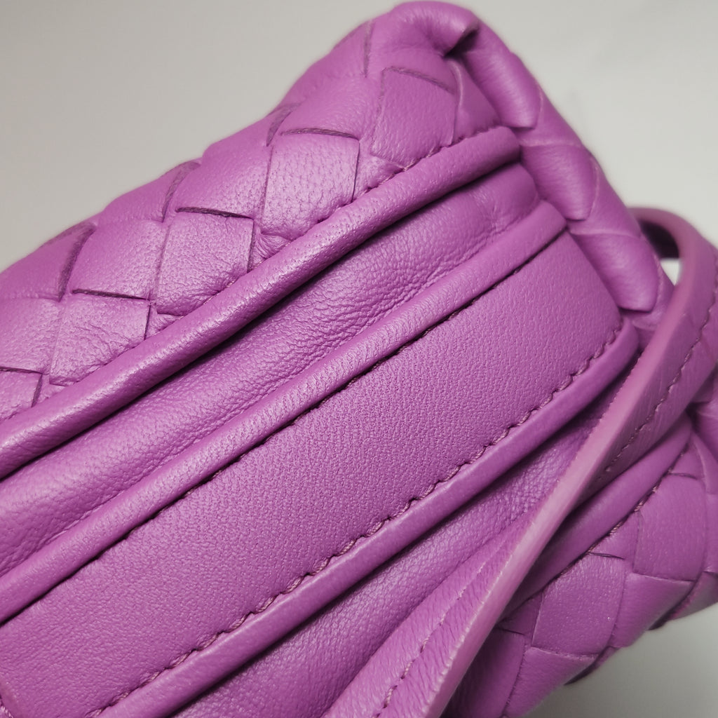 Bottega Veneta Nodini Crossbody Purple Pink