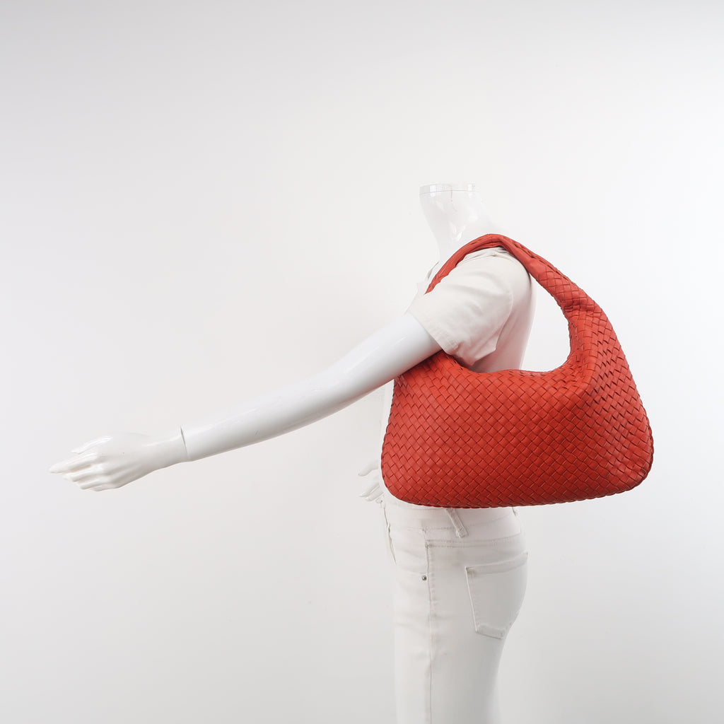 Bottega Veneta Intrecciato Hobo Red