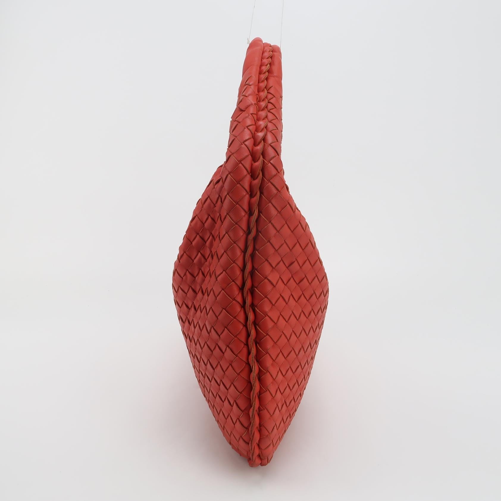 Bottega Veneta Intrecciato Hobo Red