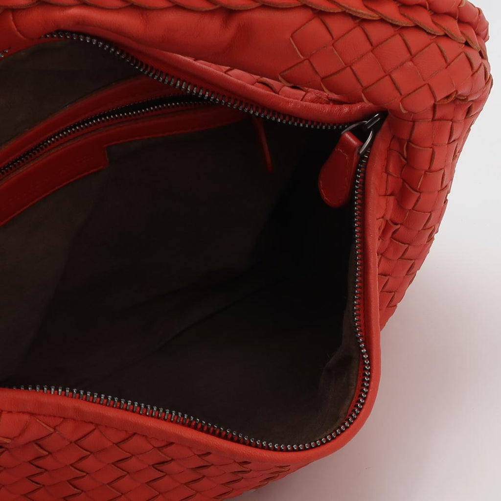 Bottega Veneta Intrecciato Hobo Red