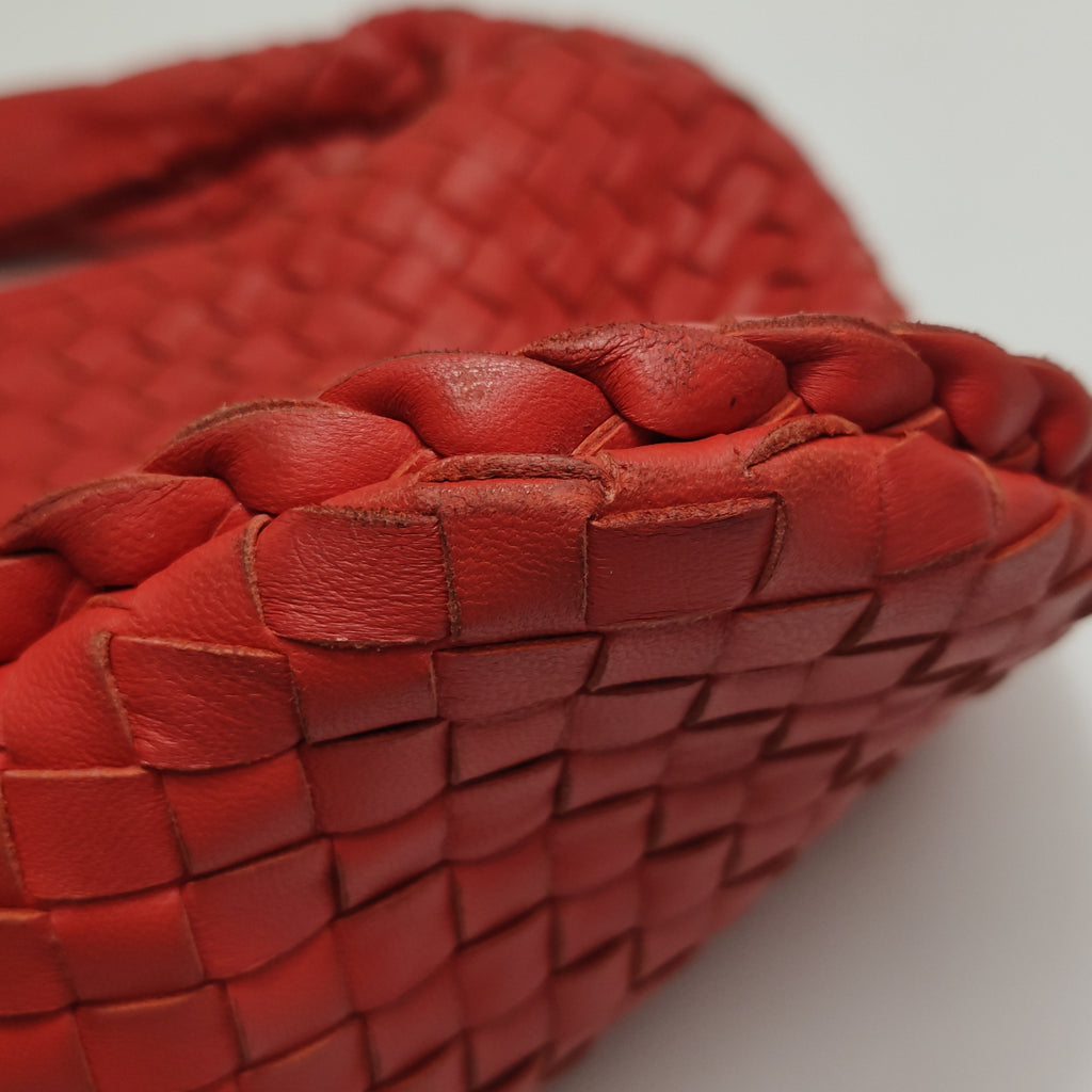 Bottega Veneta Intrecciato Hobo Red