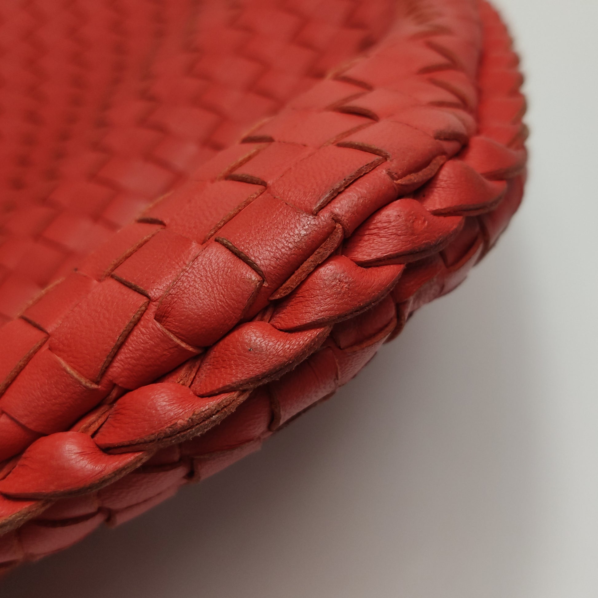 Bottega Veneta Intrecciato Hobo Red