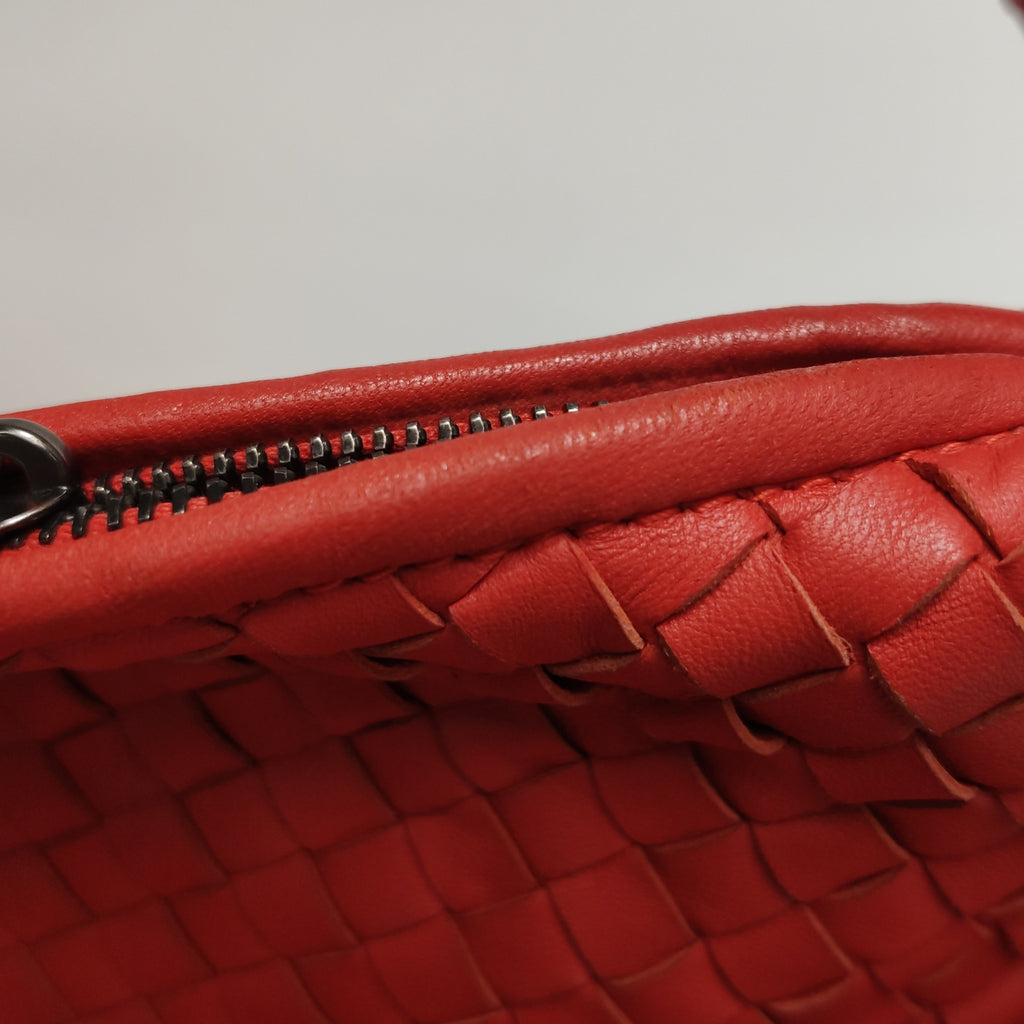 Bottega Veneta Intrecciato Hobo Red